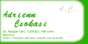 adrienn csokasi business card