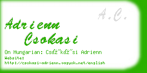 adrienn csokasi business card